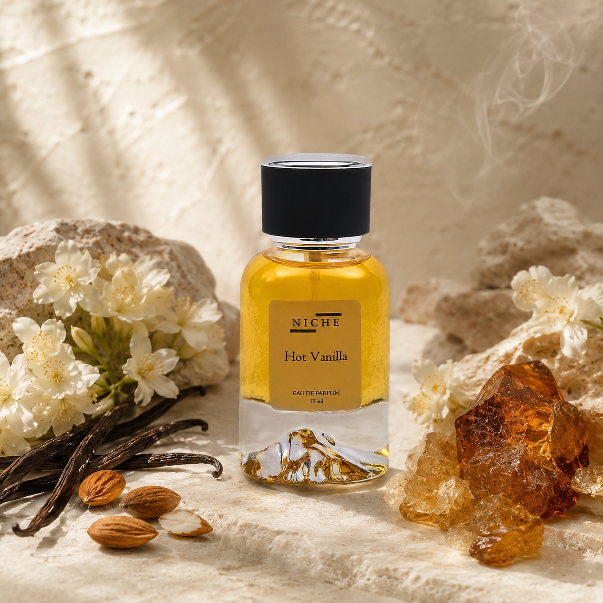 HOT VANILLA by Niche Eau de Parfum (Inspired by TF's Vanilla Sex) with a sensorial composition of its fragrance notes