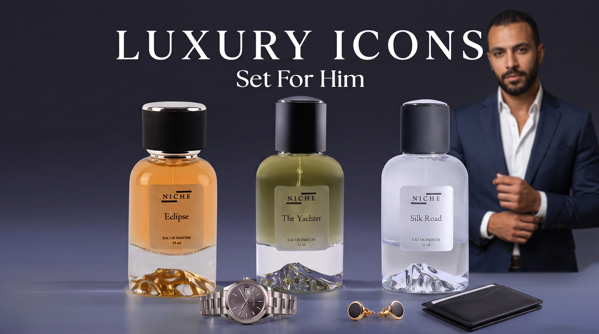 Luxury Icons Set for Him — Eclipse, The Yachter, Silk Road
