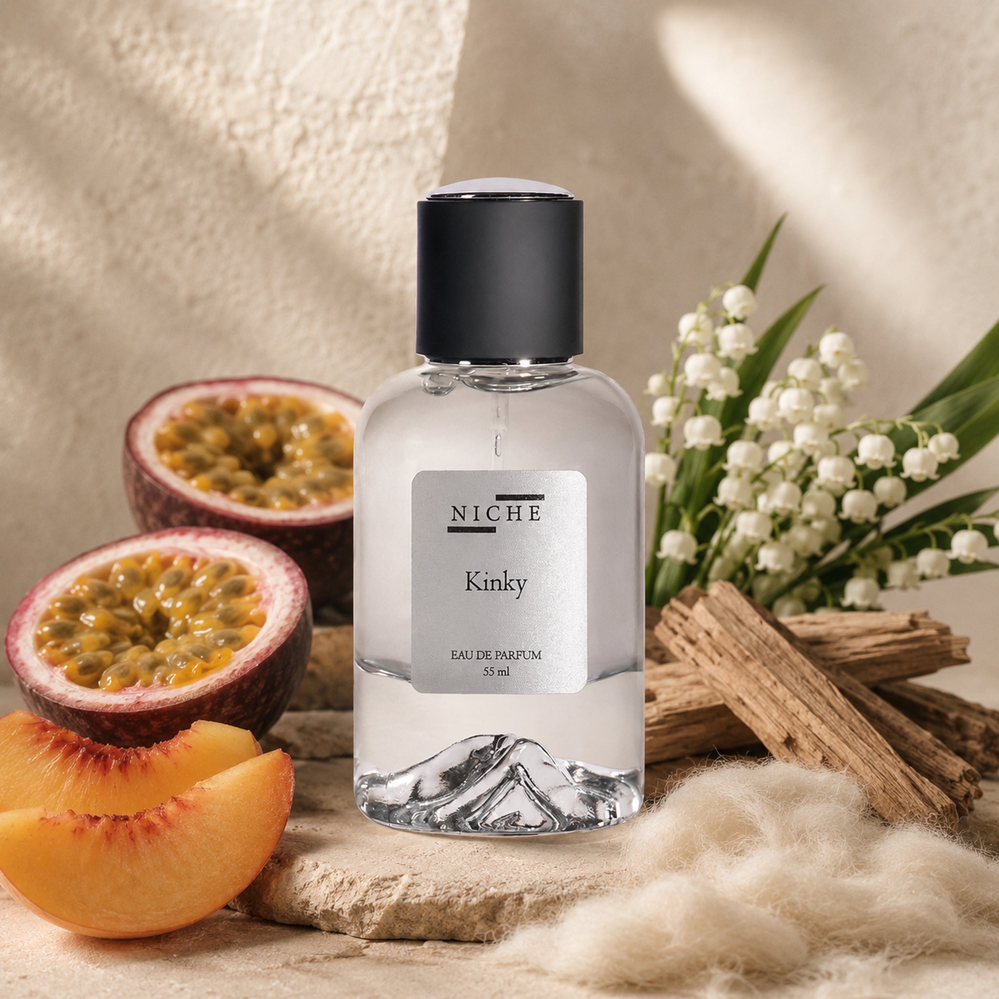 KINKY by Niche Eau de Parfum (Inspired by Tiziana Terenzi's Kirke) with a sensorial composition of its fragrance notes