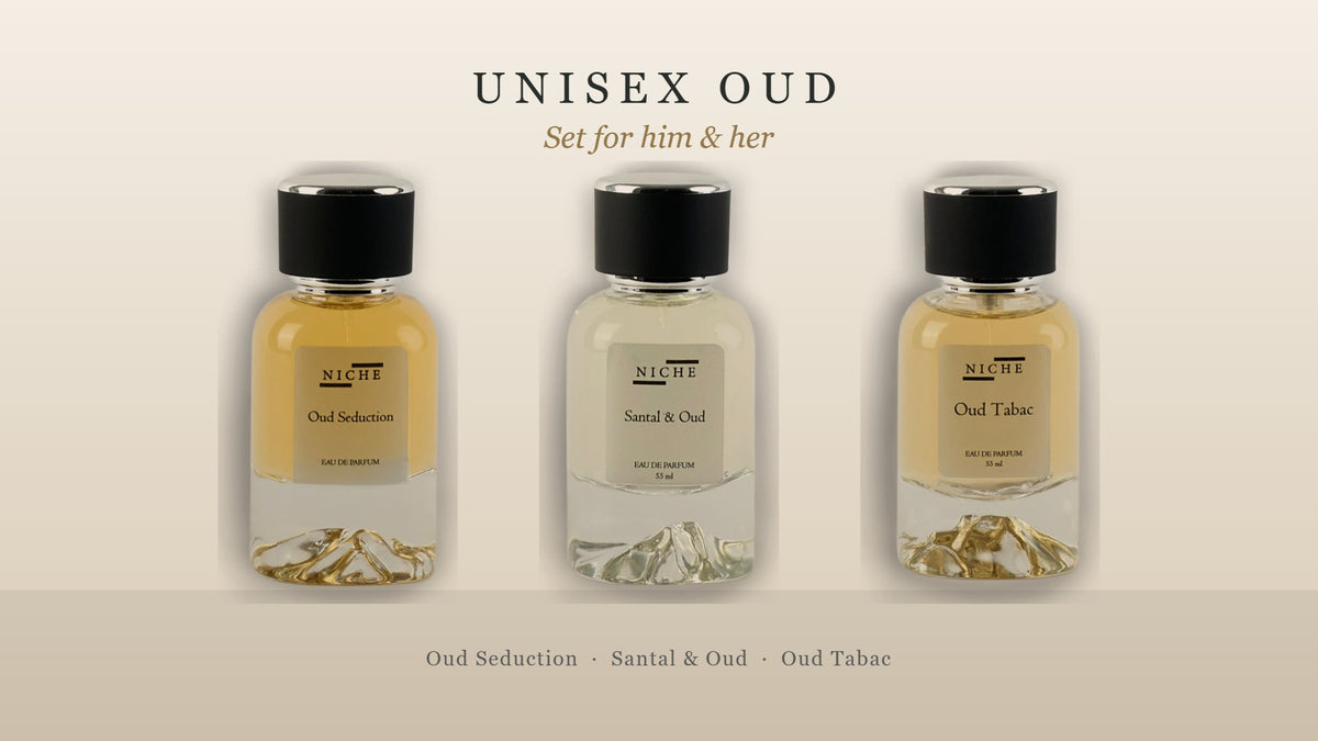 Unisex Oud Fragrance Set: Oud Seduction, Santal & Oud, Oud Tabac