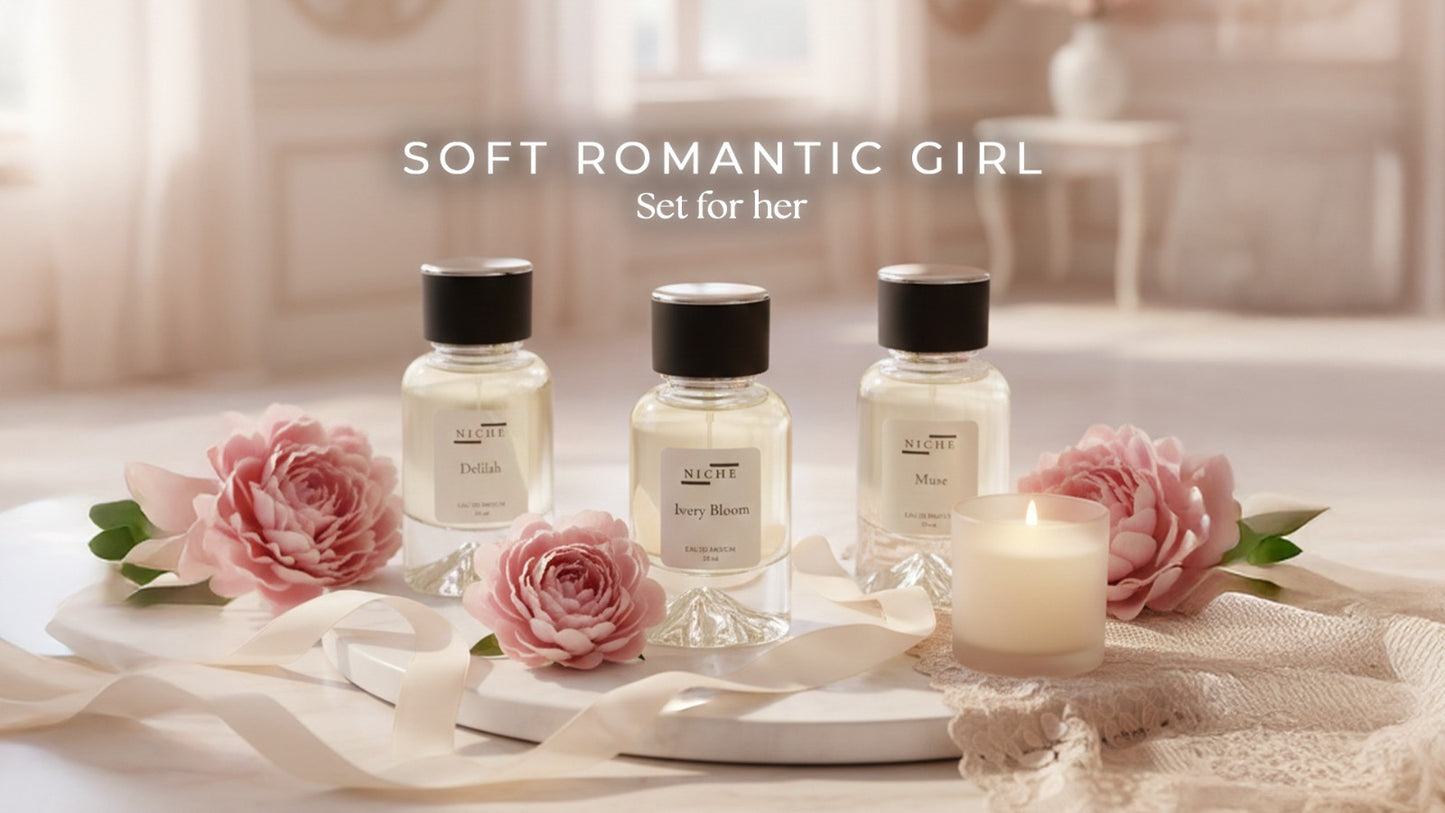 طقم رومانسي ناعم لها