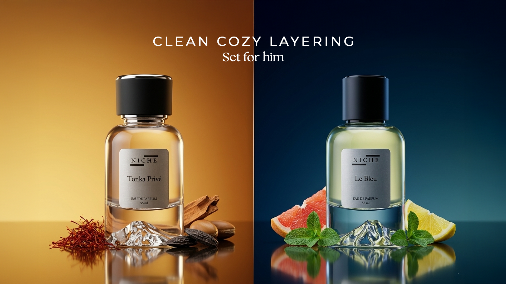 Clean & Cozy — مجموعة تنسيق عطور للرجال