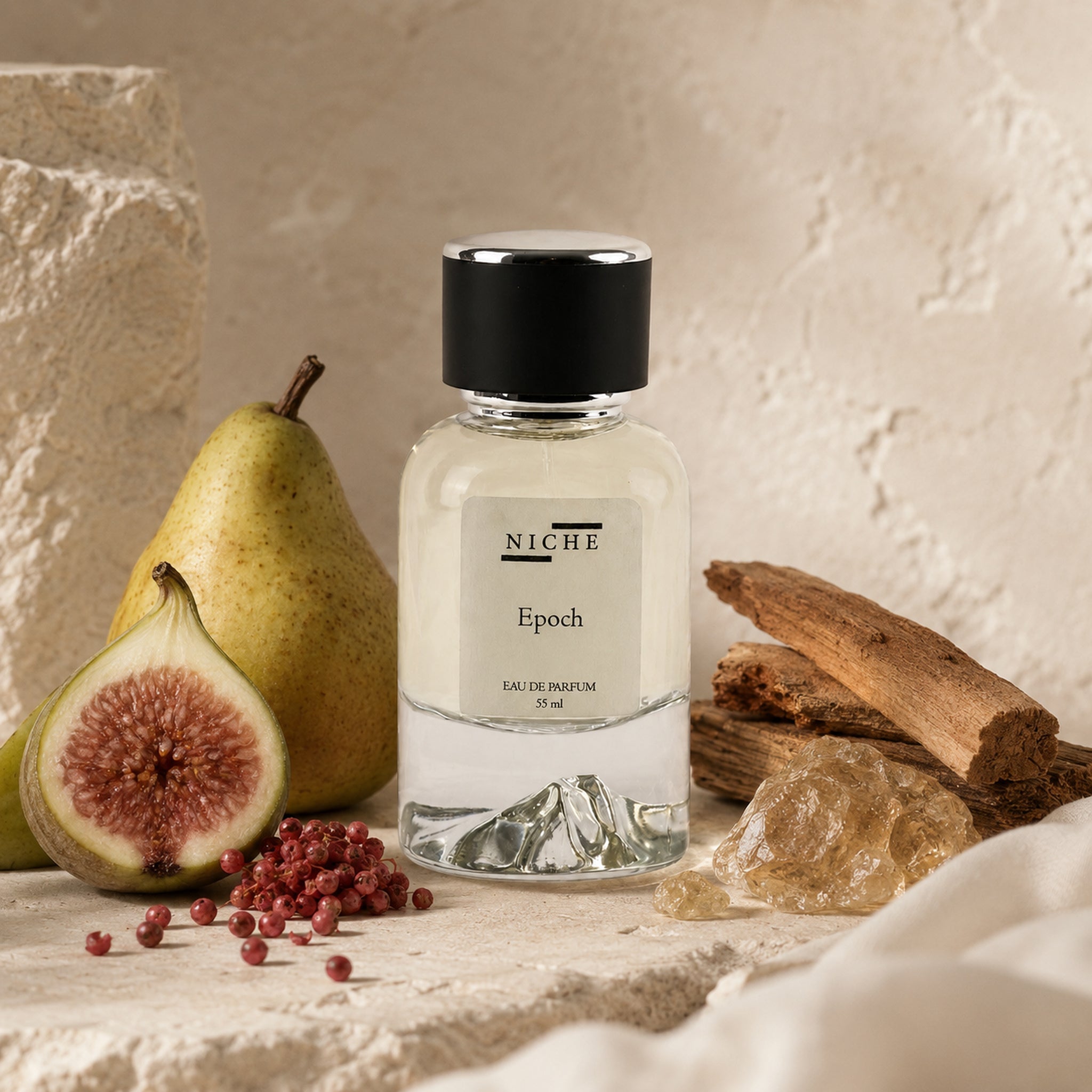 EPOCH BY NICHE EAU DE PARFUM (INSPIRED BY EX-NIHILO'S GENERATION) with a sensorial composition of its fragrance notes