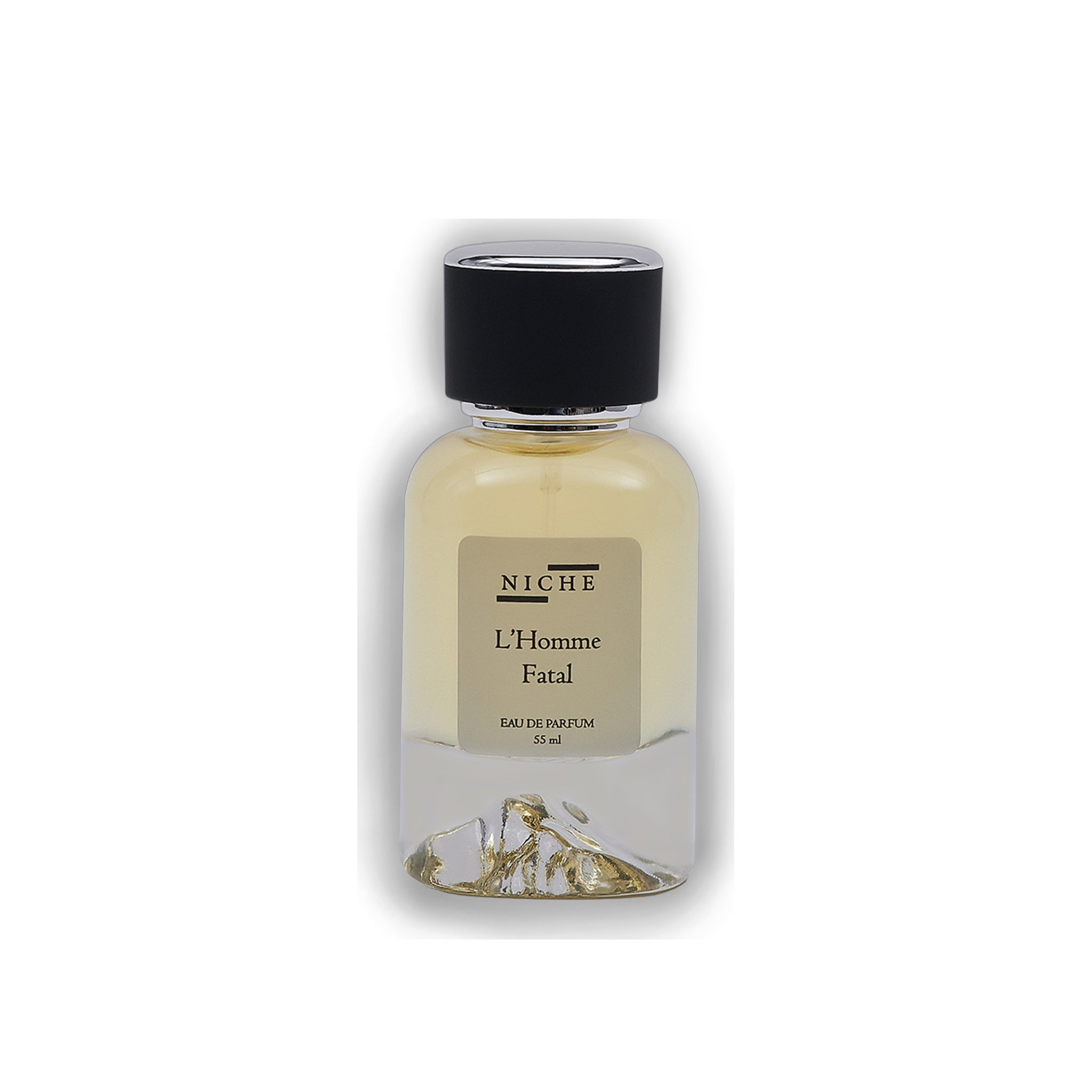 L'HOMME FATAL by Niche Eau de Parfum (Inspired by JPG's Le Male Elixir) clean bottle packshot