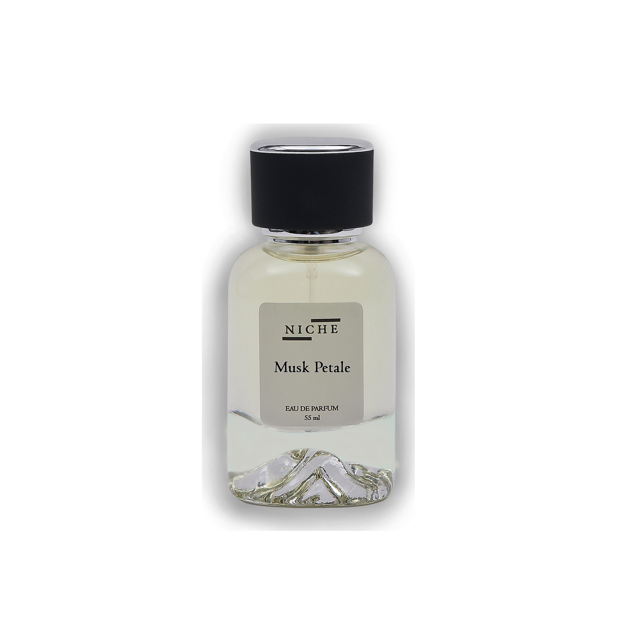 MUSK PETALE BY NICHE EAU DE PARFUM (INSPIRED BY NARCISO RODRIGUEZ'S NARCISO POUDREE) clean bottle packshot