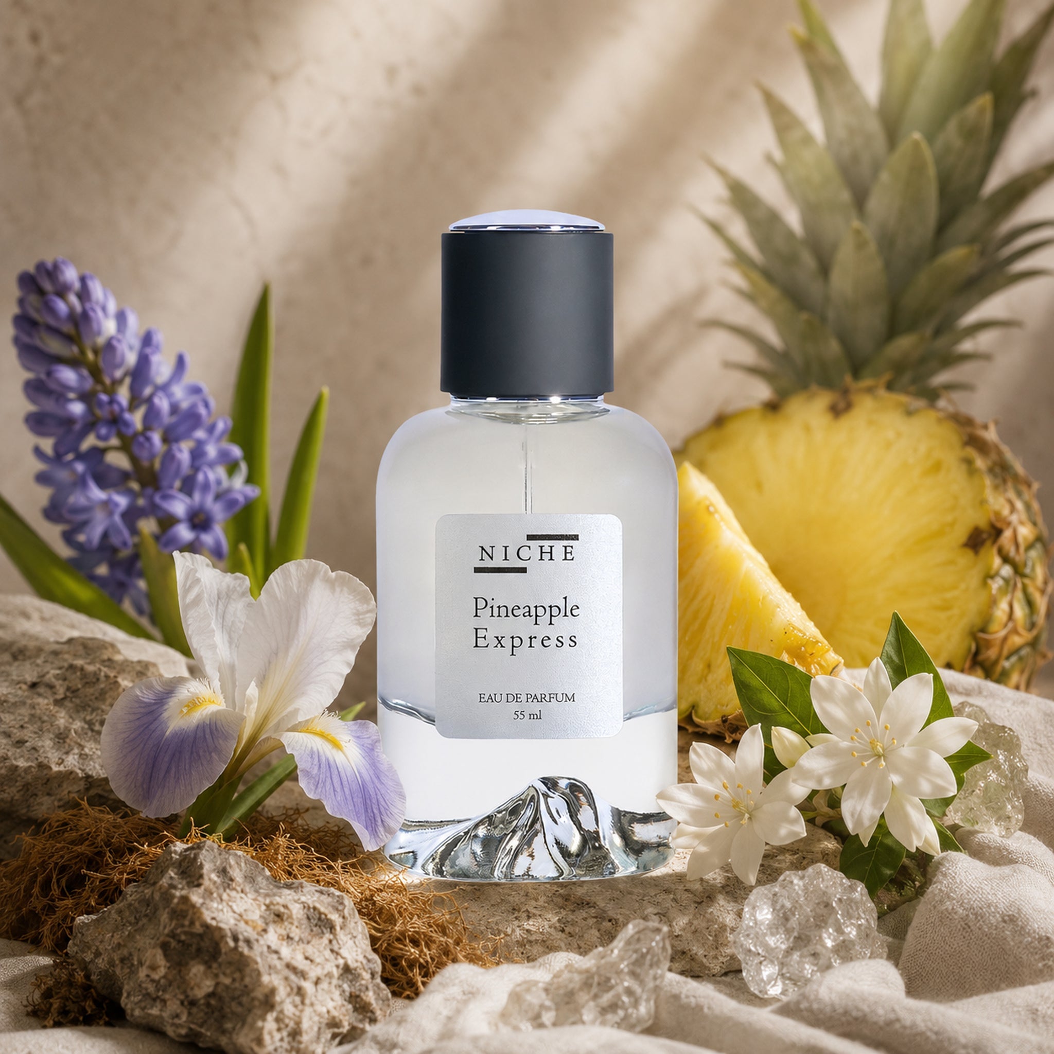 PINEAPPLE EXPRESS by Niche Eau de parfum (Inspired by Xerjoff's Accento) with a sensorial composition of its fragrance notes