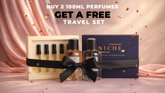 Buy 2 100ml Perfumes & Get a Free Travel Set