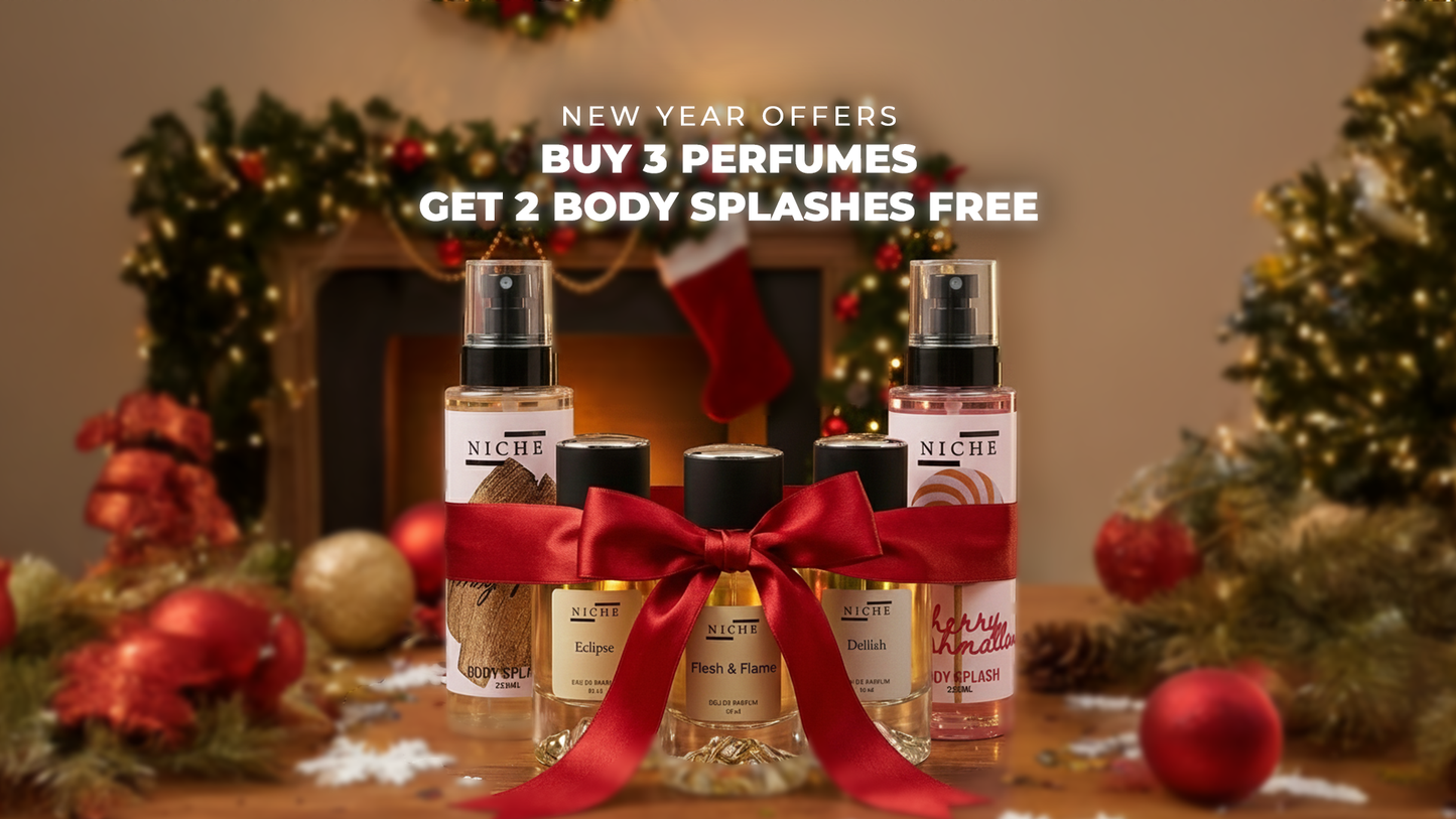 Buy 3 Perfumes Get 2 Body Splashes
